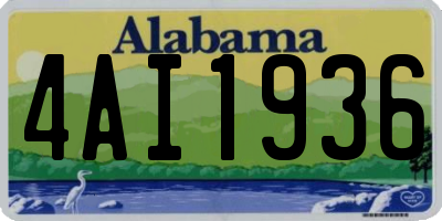 AL license plate 4AI1936