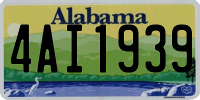 AL license plate 4AI1939