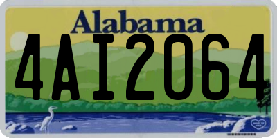 AL license plate 4AI2064