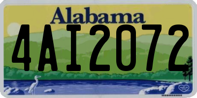 AL license plate 4AI2072