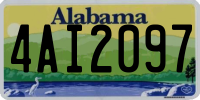 AL license plate 4AI2097