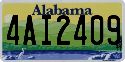 AL license plate 4AI2409