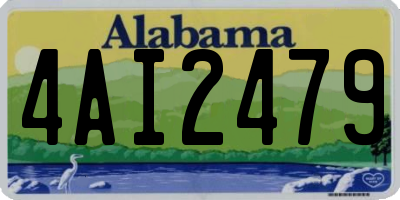 AL license plate 4AI2479