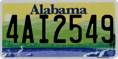 AL license plate 4AI2549