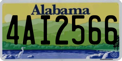AL license plate 4AI2566