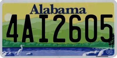 AL license plate 4AI2605