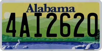 AL license plate 4AI2620