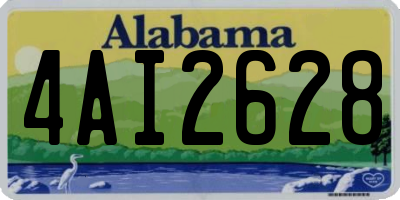AL license plate 4AI2628
