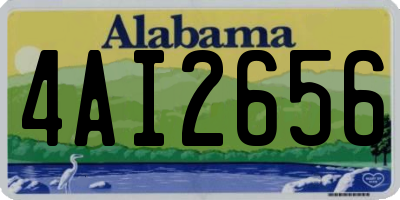 AL license plate 4AI2656