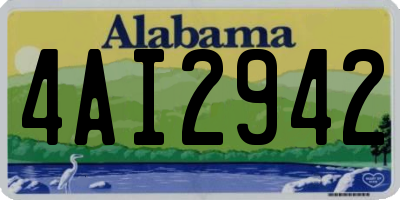 AL license plate 4AI2942