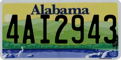 AL license plate 4AI2943