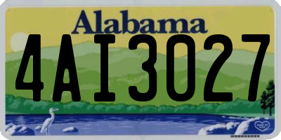 AL license plate 4AI3027