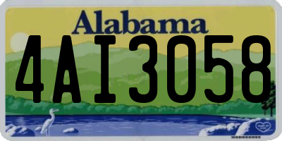 AL license plate 4AI3058
