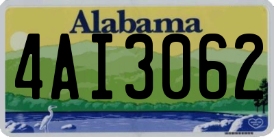 AL license plate 4AI3062