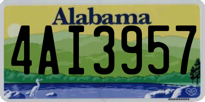 AL license plate 4AI3957