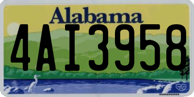 AL license plate 4AI3958