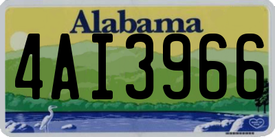 AL license plate 4AI3966