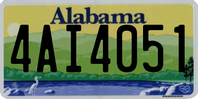 AL license plate 4AI4051