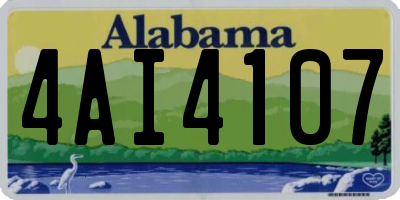 AL license plate 4AI4107