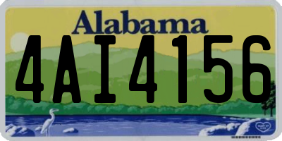 AL license plate 4AI4156