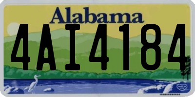 AL license plate 4AI4184