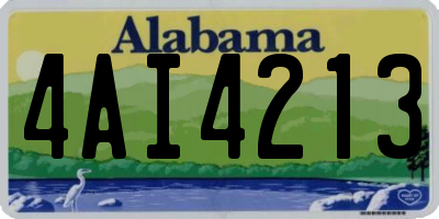 AL license plate 4AI4213