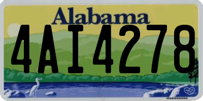 AL license plate 4AI4278