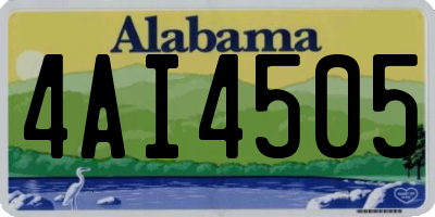 AL license plate 4AI4505