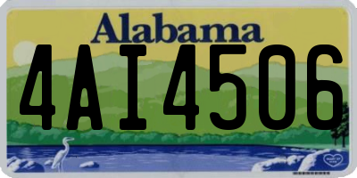 AL license plate 4AI4506