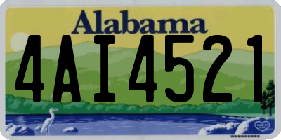 AL license plate 4AI4521
