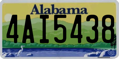AL license plate 4AI5438