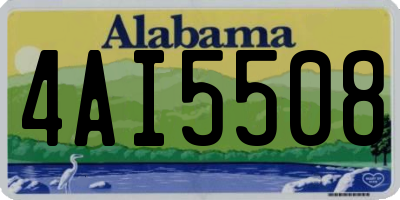 AL license plate 4AI5508