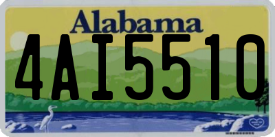 AL license plate 4AI5510