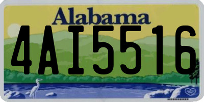 AL license plate 4AI5516