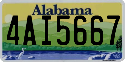 AL license plate 4AI5667