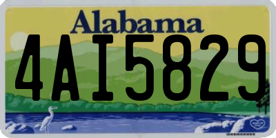 AL license plate 4AI5829