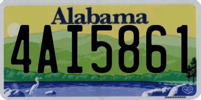 AL license plate 4AI5861