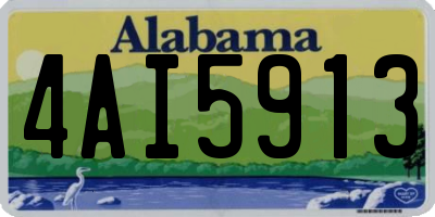 AL license plate 4AI5913