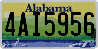 AL license plate 4AI5956