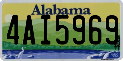 AL license plate 4AI5969