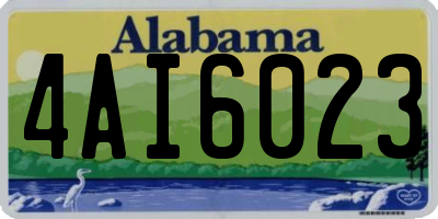 AL license plate 4AI6023