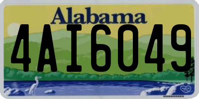 AL license plate 4AI6049