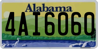 AL license plate 4AI6060