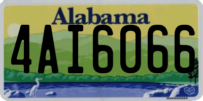 AL license plate 4AI6066