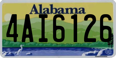 AL license plate 4AI6126