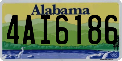 AL license plate 4AI6186