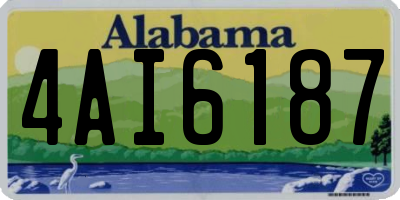 AL license plate 4AI6187