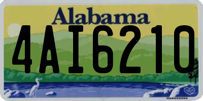 AL license plate 4AI6210