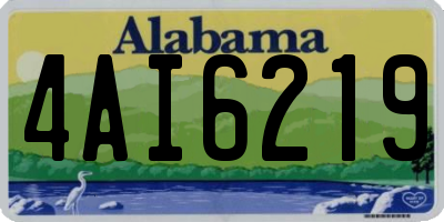 AL license plate 4AI6219