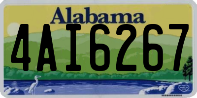 AL license plate 4AI6267